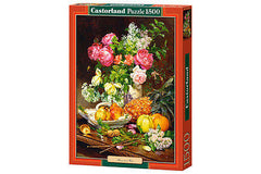 Puzzle 1500 KWIATY W WAZONIE  jigsaw ROSES IN A VASE NEW CASTORLAND *JBook