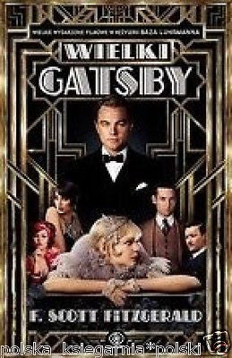 WIELKI GATSBY Scott Fitzgerald F. OKLADKA FILMOWA  *24h! POLSKIE KSIAZKI *JBook