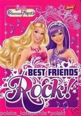 ZESZYT w 3 linie BARBIE BEST FRIEND ROCK 16 stron polska ksiegarnia *JBooks