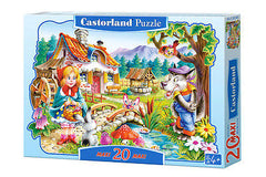 Puzzle 20 MAXI  CZERWONY KAPTUREK jigsaws  RED RIDING HOOD CASTORLAND *JBook