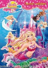 BARBIE I PODWODNA TAJEMNICA bajka naklejki dla dziewczynek POLISH BOOK  *JBook