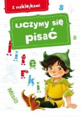 UCZYMY SIE PISAC z naklejkami jezyk polski nauka pisania ALFABET  *JBook
