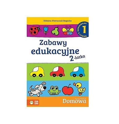 ZABAWY EDUKACYJNE 2-LATKA zeszyt 1 z naklejkami polska ksiegarnia *JBook