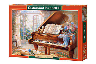 Puzzle 3000 Sunlight Sonata Judy Gibson jigsaw PIANINO CASTORLAND *JBook