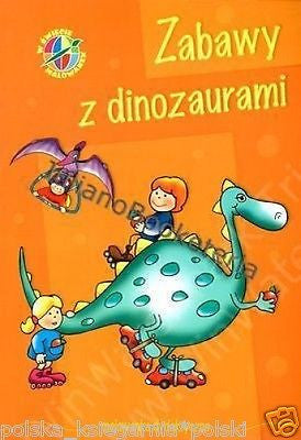 ZABAWY Z DINOZAURAMI W SWIECIE MALOWANEK po polsku dla dzieci malowanka NEW *JB