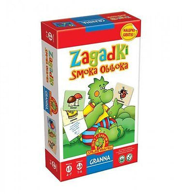 ZAGADKI SMOKA OBIBOKA GRA PLANSZOWA wiek age 4-7 lat super prezent GRANNA *JBook
