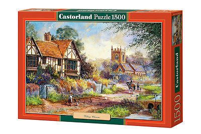 Puzzle 1500 UROKI WSI  jigsaw  VILLAGE CHARMS CASTORLAND *JBook