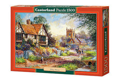 Puzzle 1500 UROKI WSI  jigsaw  VILLAGE CHARMS CASTORLAND *JBook