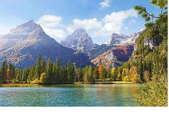 Puzzle 1500 MOUNTAINS AND LAKE  jigsaw GORY I JEZIORO CASTORLAND *JBook