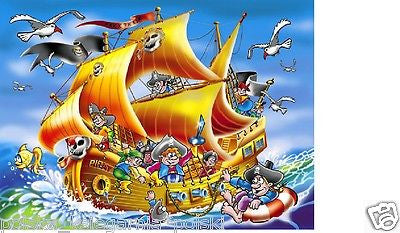 Puzzle 260 STATEK PIRACKI piraci jigsaw PIRATE'S SHIP dla dzieci for kids *JBook