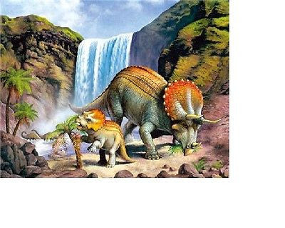 Puzzle 260 TRICERATOPS jigsaw DINOZAURY CASTORLAND *JBook