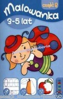 MALOWANKA 3-5lat literki 2 malowanki kolorowanki kolorowanka POLISH ksiazka NOWA