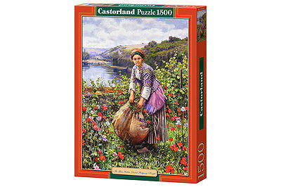 Puzzle 1500 THE GRASS CUTTER DANIEL RIDGWAY KNIGHT jigsaw CASTORLAND *JBook
