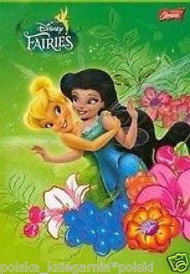 ZESZYT w 3 linie DISNEY WROZKA zielona 16 stron polska ksiegarnia *JBooks