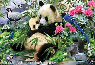 PUZZLE 1000 PANDA MOTHER AND CUB jigsaw PANDA MAMA I DZIECKO TREFL *JBook