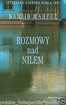 Nadzib Mahfuz ROZMOWY NAD NILEM polska ksiazka POLISH BOOK nagroda NOBLA *JBook