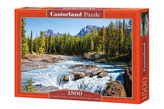 Puzzle 1500 ATHABASCA RIVER JASPER NATIONAL PARK  jigsaw CANADA CASTOR *JBook