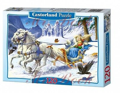 PUZZLE 120 THE SNOW QUEEN jigsaw KROLOWA SNIEGU CASTORLAND *JBook