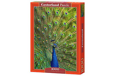 Puzzle 1000 PAW jigsaw  PEACOCK  CASTORLAND wysylka 24h! *JBook