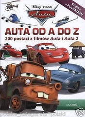 AUTA OD A DO Z CARS Disney 200 postaci + plakat POLISH BOOK  *T  *JBook