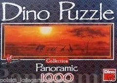 Puzzle 1000 PANORAMIC ZYRAFY AFRYKA GIRAFFES AFRICA jigsaw NEW NOWE DINO *JBook