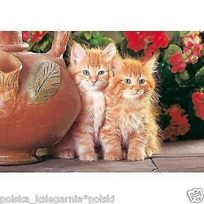 Puzzle 1500 RED KITTENS * male RUDE KOTKI jigsaw NEW *JBook