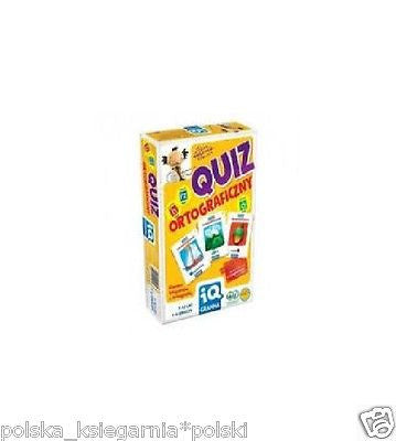 GRA QUIZ ORTOGRAFICZNY age wiek 7-12 lat super prezent! wysylka 24h GRANNA JBOOK