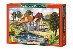 Puzzle 2000 WATER MILL COTTAGE jigsaw DOMEK MLYN  NA WSI  CASTORLAND *JBook
