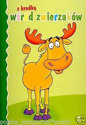 Z KREDKA WSROD ZWIERZAKOW CZ.2 malowanki kolorowanki dzieci malowanka *JBook