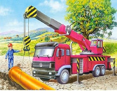 PUZZLE 120 CRANE jigsaw CZERWONY DZWIG CASTORLAND *JBook