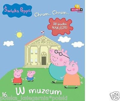 SWINKA PEPPA NR 16 W MUZEUM dla dzieci zadania i naklejki wys. 24h! *JBook