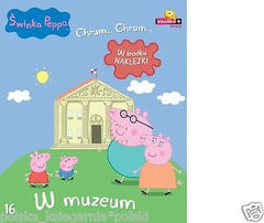 SWINKA PEPPA NR 16 W MUZEUM dla dzieci zadania i naklejki wys. 24h! *JBook
