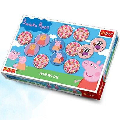 GRA LOGICZNA SWINKA PEPPA MEMOS PEPPA PIG wiek age 3+ wysylka 24h! TREFL *JBook