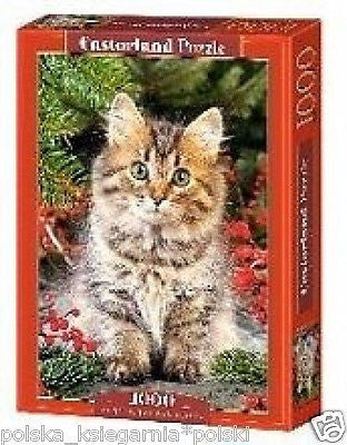 Puzzle 1000 KOTEK *MAINE COON BETWEEN BERRIES jigsaw NEW 24h dispatch *JBook