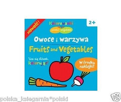 OWOCE I WARZYWA KOLOROWANKI POLSKO ANGIELSKIE POLISH ENGLISH *JBook