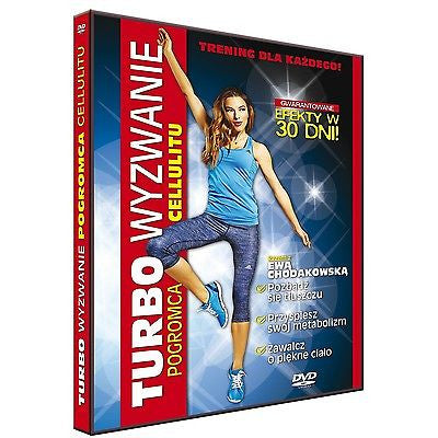 TURBO WYZWANIE POGROMCA CELLULITU EWA CHODAKOWSKA trening DVD wysylka 24h *JBook