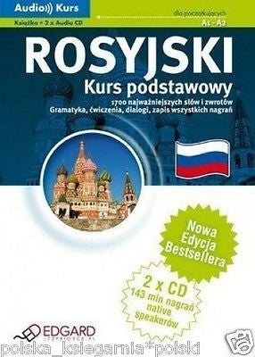 ROSYJSKI KURS PODSTAWOWY A1-A2 + CD wysylka 24h! NAUKA JEZYKA Polish Book *JBook