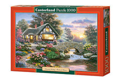Puzzle 1000 SERENITY COTTAGE RICHARD BURNS jigsaw DOMEK CASTORLAND  *JBook