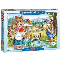 Puzzle 260  LITTLE RED RIDING HOOD jigsaw CZERWONY KAPTUREK CASTORLAND *JBook