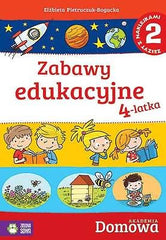 ZABAWY EDUKACYJNE 4 LATKA E PIETRUCZUK BOGUCKA zeszyt 2 z naklejkami *JBook
