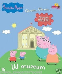 SWINKA PEPPA NR 16 W MUZEUM PEPPA PIG dla dzieci zadania i naklejki  *T *JBook
