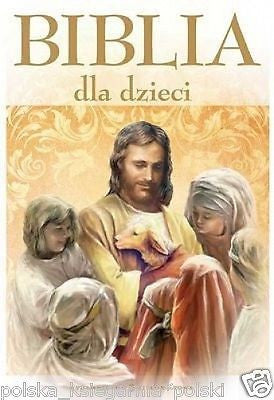 BIBLIA DLA DZIECI DUZA TWARDA Biblia KOMUNIA SWIETA kolorowe ilustracje JBook