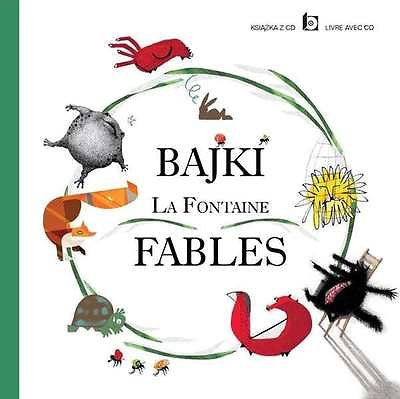 BAJKI LA FONTAINE FABLES + CD Jean La Fontaine polska ksiazka TWARDA *JBook