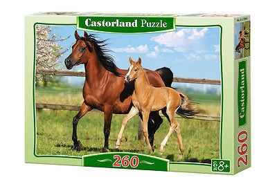 Puzzle 260 KLACZ I ZREBIE jigsaw  MARE AND FOAL  CASTORLAND *JBook