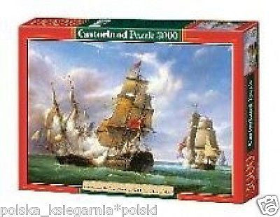 Puzzle 3000 ZAGLOWCE BITWA jigsaw Combat French Frigate English Vessel CAS*JBook