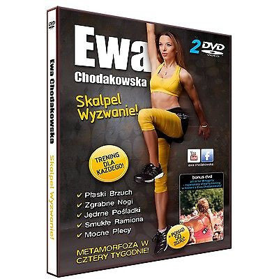 EWA CHODAKOWSKA SKALPEL WYZWANIE wysylka 24h! DVD trening dla kazdego *JBook