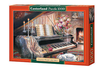 Puzzle 1000 SONATA BY FIRELIGHT JUDY GIBSON jigsaw FORTEPIAN CASTORLAND *JBook