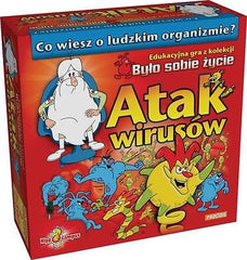 Bylo Sobie Zycie ATAK WIRUSOW Edukacyjna gra planszowa dla dzieci wiek 7+ JBook‏