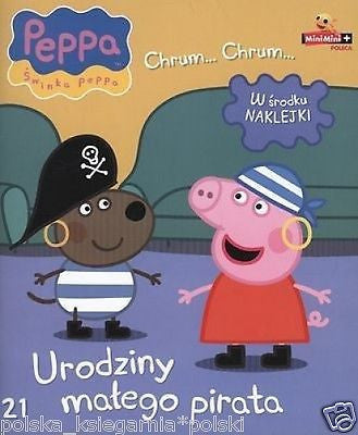 SWINKA PEPPA URODZINY MALEGO PIRATA dla dzieci zadania i naklejki 24h! *JBook
