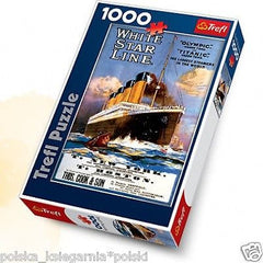Puzzle 1000 TITANIC PLAKAT RETRO 1911r. jigsaw wysylka 24h! TREFL *T *JBook